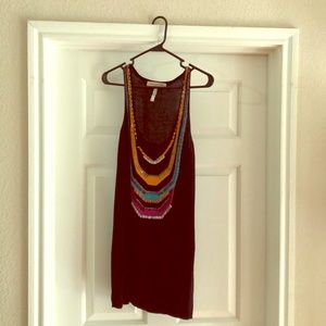NWOT black hand-beaded dress/beach coverup
